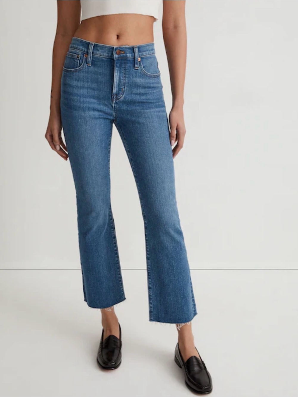 Madewell Mid-Rise Kick Out Jeans - Classic Blue Denim | Size 29